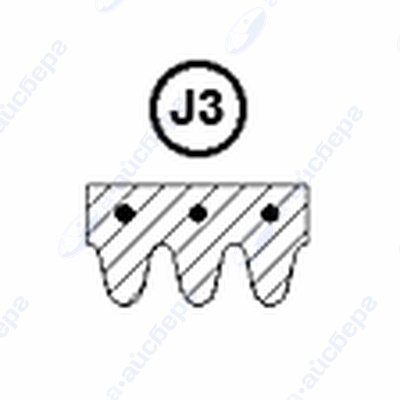 Ремень 1061 J3 EL 053937  1.11.022.05