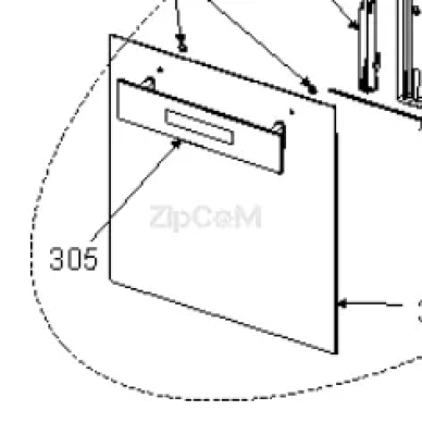 Стекло двери  наружное для духовок Gorenje 370077