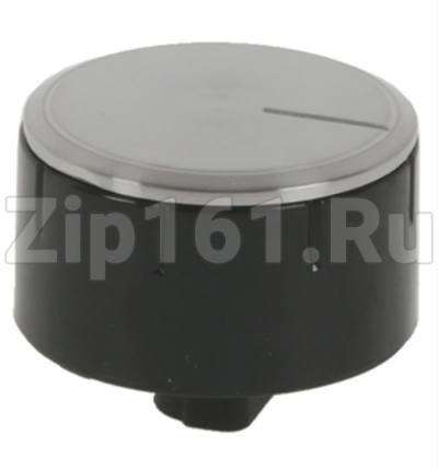 Ручка конфорки газовой варочной панели, чёрная/стальная Bosch 10007920