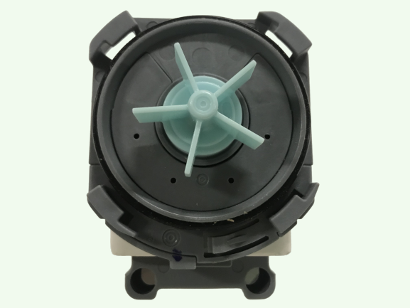 Насос  HANYU 9019419  без улитки 30W, квадратный, 4 защелки, клеммы назад  ( ПММ CANDY 49037217 GORENJE 556915 512637  1034326 )